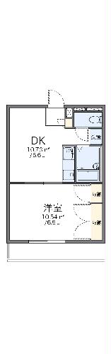 レオパレスグリーンハイツＡの間取り