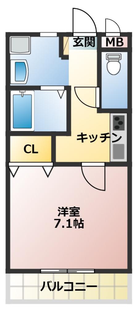 エスポワールAYの間取り