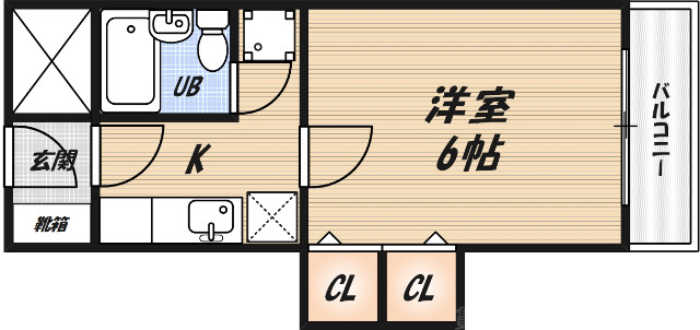 【ハイツオーキタ竹橋の間取り】