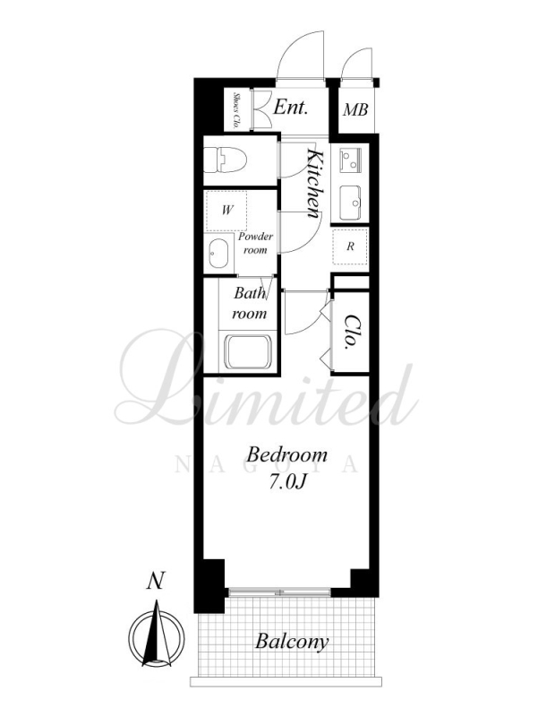 S-RESIDENCE名駅NorthIIの間取り