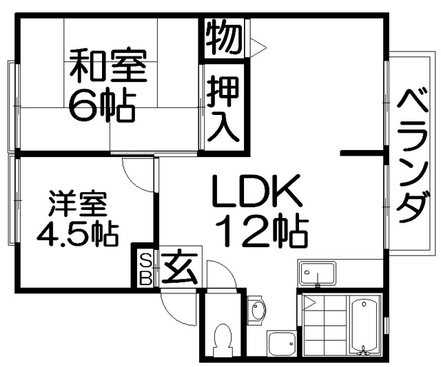 【サンビレッジ太間の間取り】