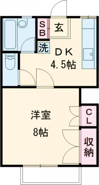 東京都西東京市ひばりが丘４（アパート）の賃貸物件の間取り