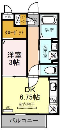 さいたま市浦和区上木崎のアパートの間取り