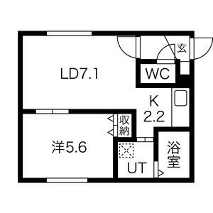 ハピネス発寒の間取り