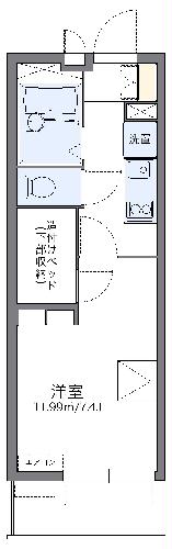 レオパレス竹松の間取り