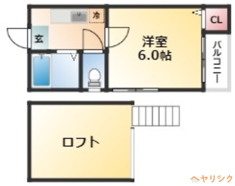 メイベール栄生の間取り