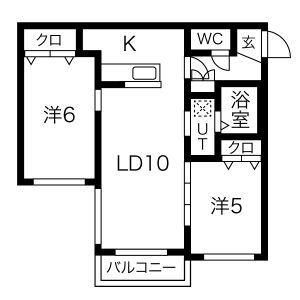 アルシオーネＳ１２の間取り