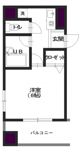 坂戸市日の出町のマンションの間取り