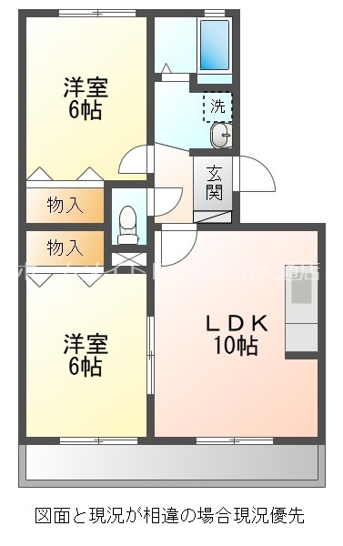 リヴェール後田　A棟の間取り