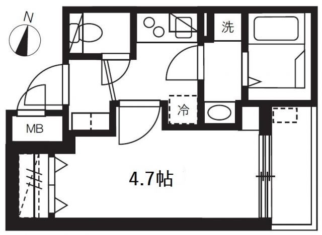 ミュオン北千住の間取り