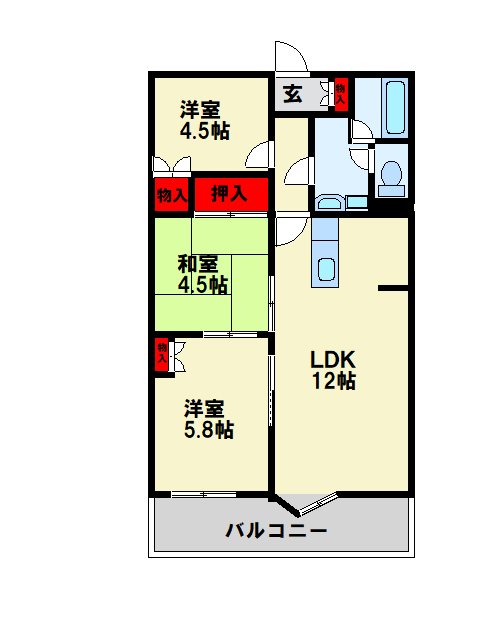 パラシオ高塔の間取り