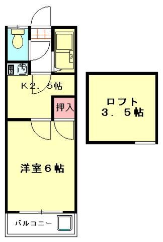 東松山市和泉町のアパートの間取り