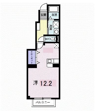 各務原市鵜沼小伊木町のアパートの間取り