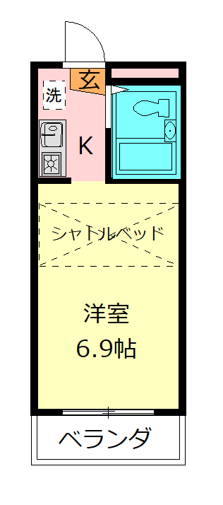 シティホームズ北坂戸１の間取り