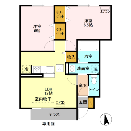 リバーパーク神明Aの間取り