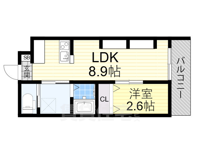 エヌエムキャトフヴァンオンズの間取り