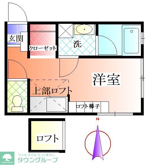 横浜市金沢区柴町のアパートの間取り