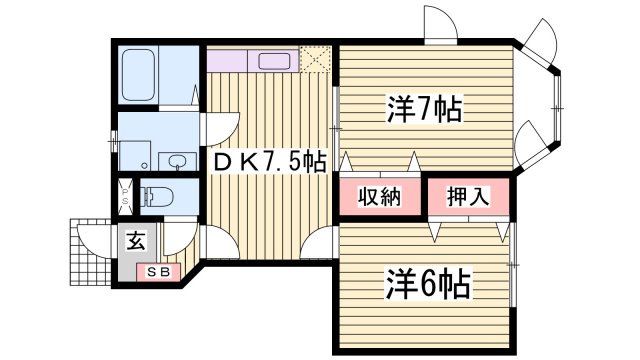 グリーンパレスIIの間取り