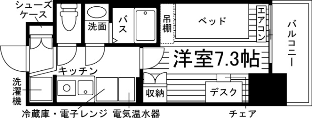 三田市駅前町のマンションの間取り