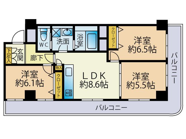 秀和南品川レジデンスの間取り