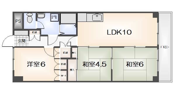 モルシェラ壱番館の間取り