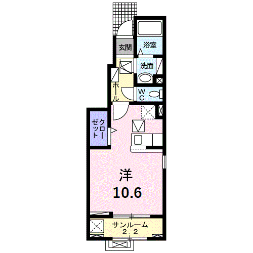 コロニラ　２１の間取り