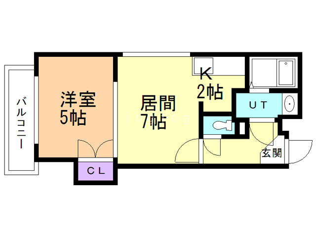 札幌市豊平区豊平二条のマンションの間取り