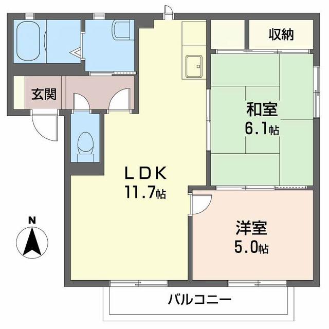 ヴィラ・ソレイユの間取り