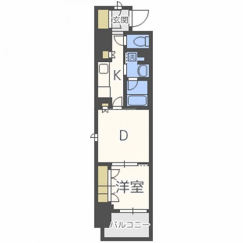 大阪市西区西本町のマンションの間取り