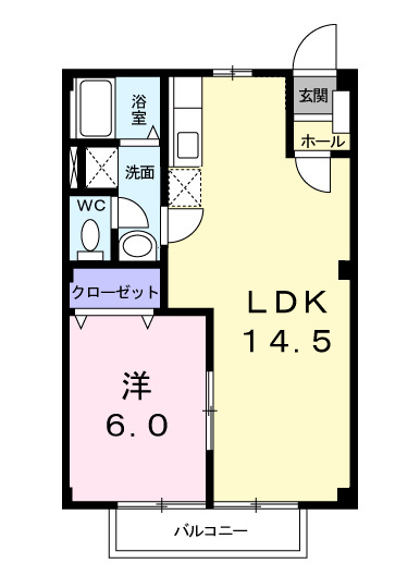 シティハイツ石渡の間取り