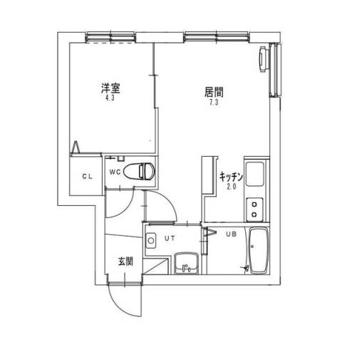 リガーレ東札幌の間取り