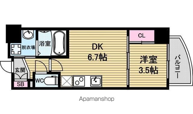 セレニテ堺筋本町SUDの間取り写真