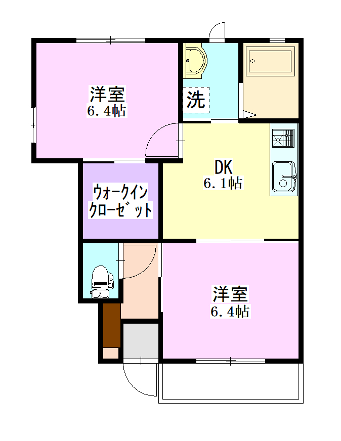 ベルパティオＤ棟の間取り