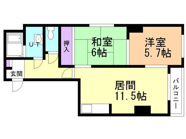 ＭＫハイツの間取り