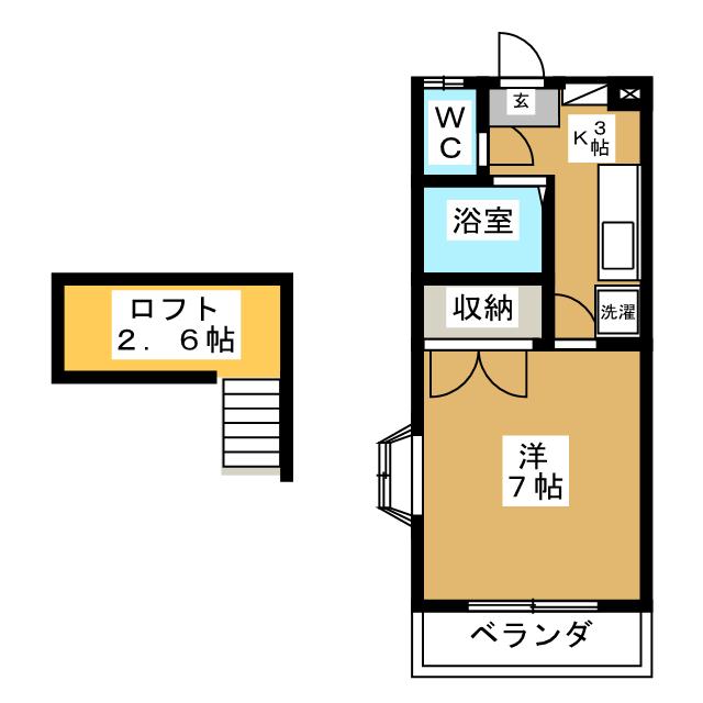 サンコテージＣの間取り