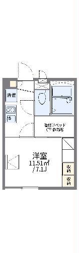 レオパレス大園IIの間取り