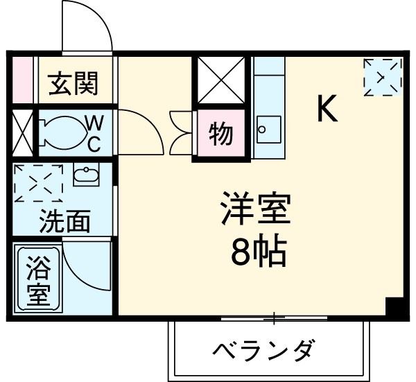 掛川市細谷のマンションの間取り