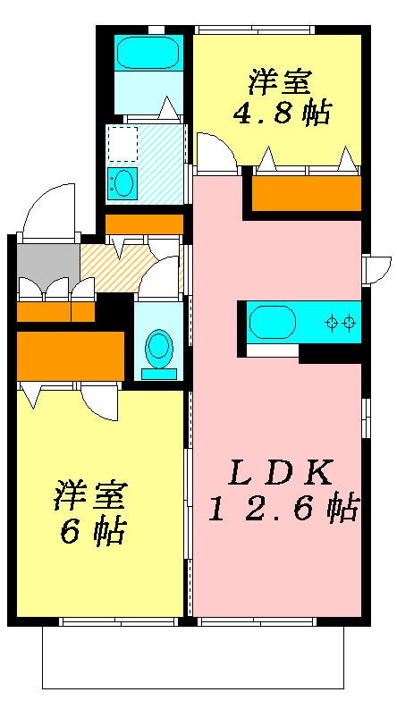 ジュネス豊四季Bの間取り