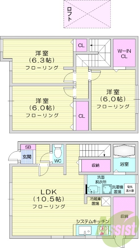 ジーリョＢの間取り