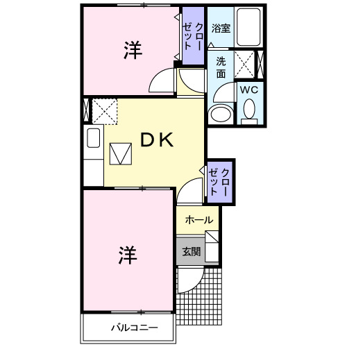 グリーンヒルズ姶良Ｂの間取り