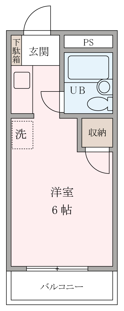 シティハイム旭が丘の間取り