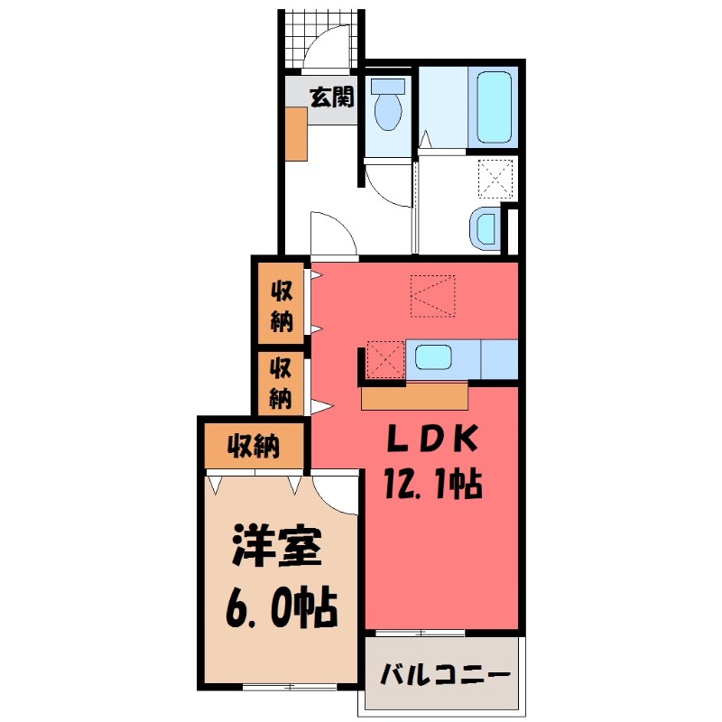 ミニョン723 Aの間取り