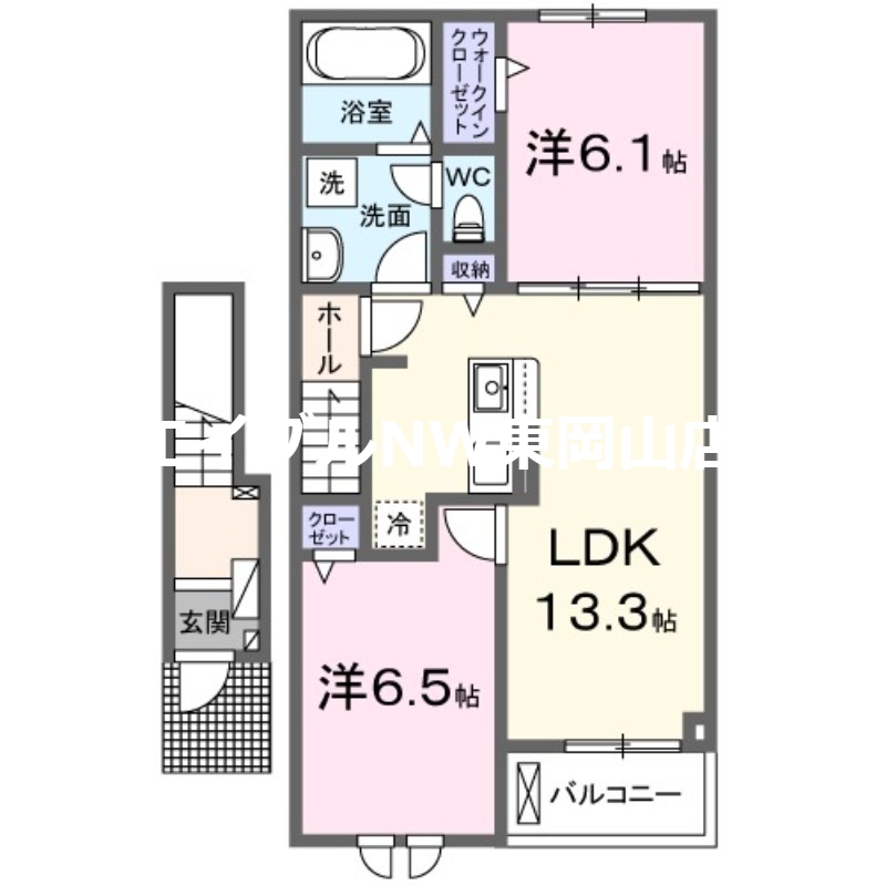 ロイヤルガーデン　フーア　Ａの間取り