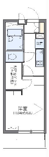 レオパレスβの間取り