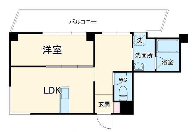 リブウッド大阪城の間取り