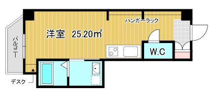 大阪市西区靱本町のマンションの間取り