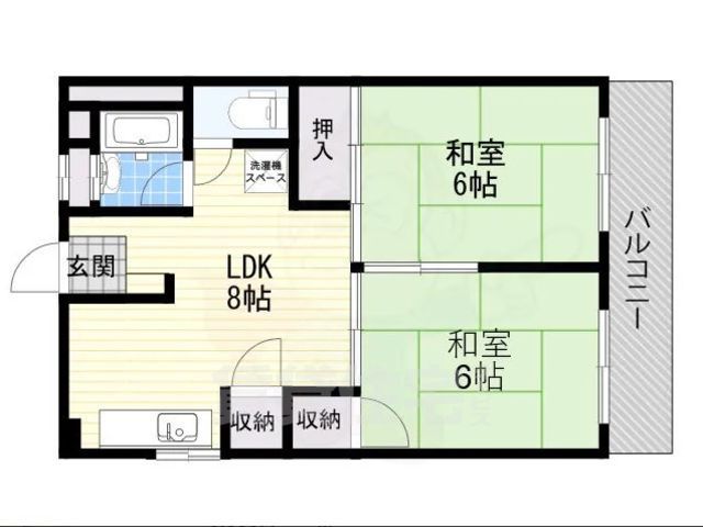 吹田市山田西のマンションの間取り