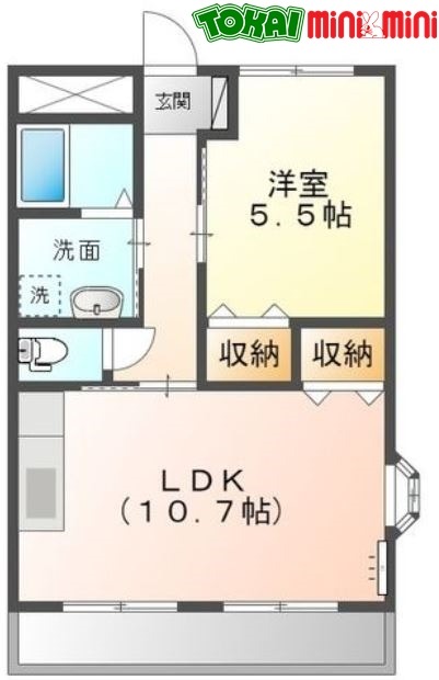 メゾン花　弐番館の間取り