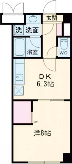 福岡市東区松田のマンションの間取り