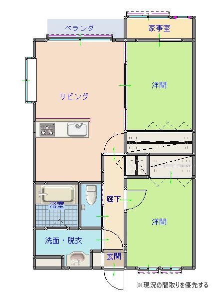 ベルフルの間取り